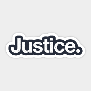 Justice. Sticker